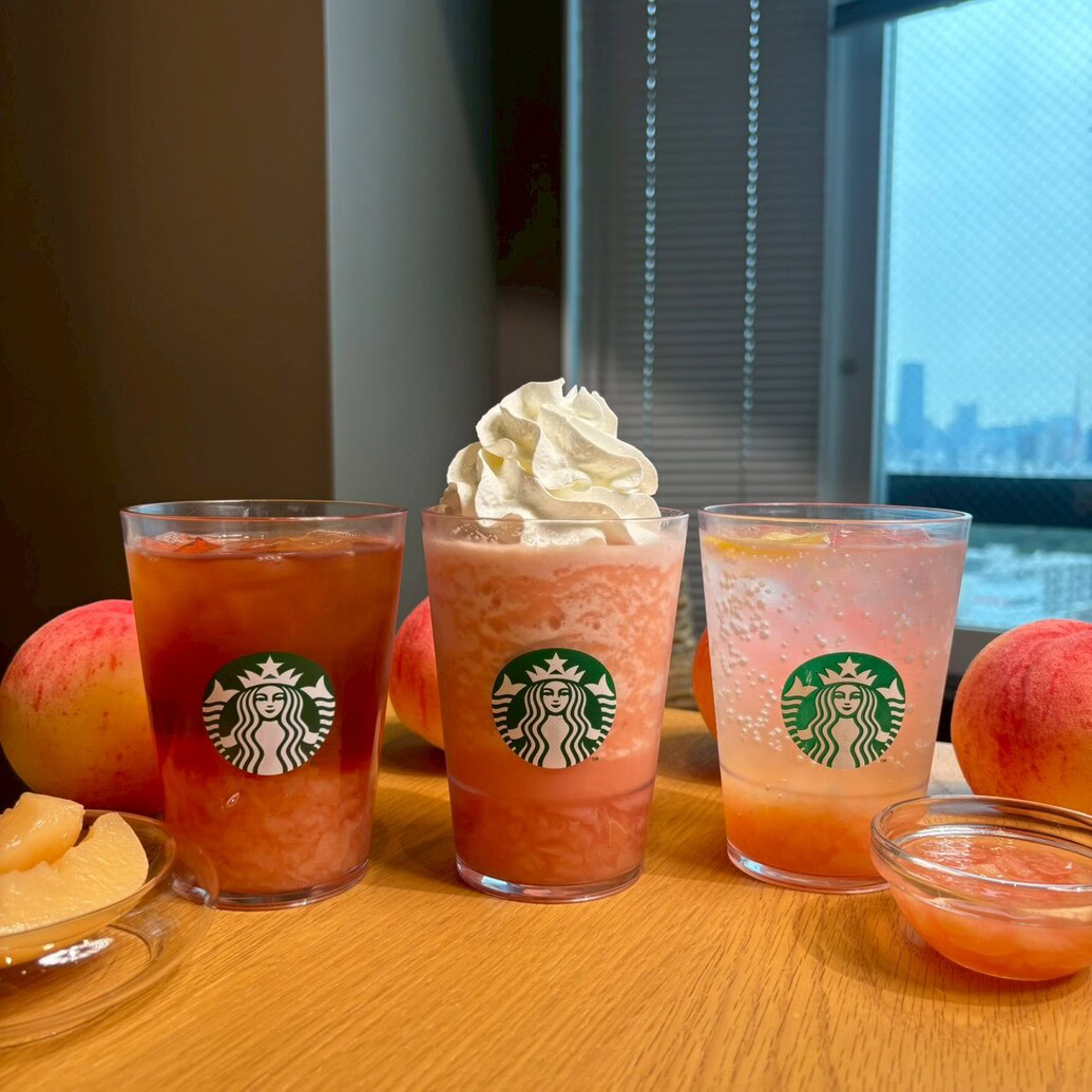 スタバ　ピーチ新作