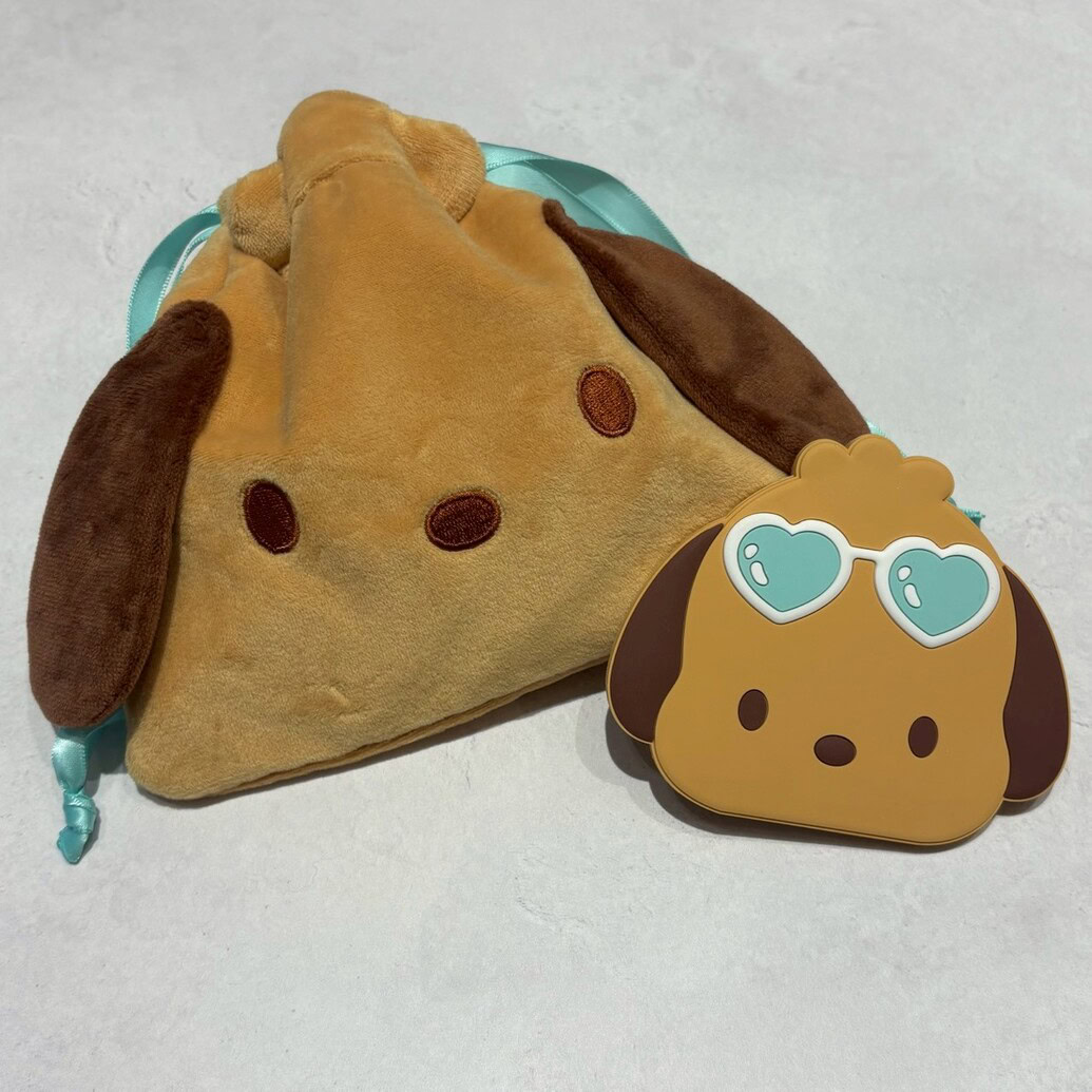 【付録レビュー】完売必至！初登場「ポチャッコ」ふわふわ巾着ポーチ＆フェイス形ミラーが可愛すぎた…♡【スウィート8月号増刊】