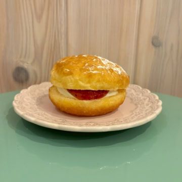 不二家の生ドーナツ（ストロベリー）　