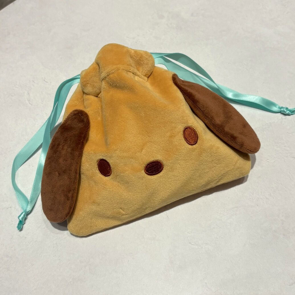 日焼け ポチャッコ 巾着ポーチ