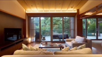 ABBA RESORTS IZU 坐漁荘　、“森薫る”露天風呂付きヴィラ