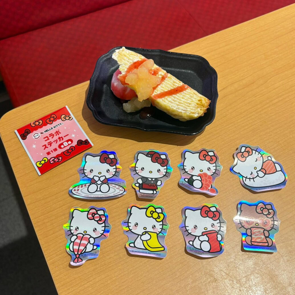 ハローキティ コラボステッカー