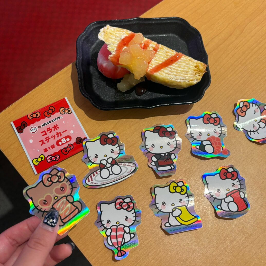 ハローキティ コラボステッカー