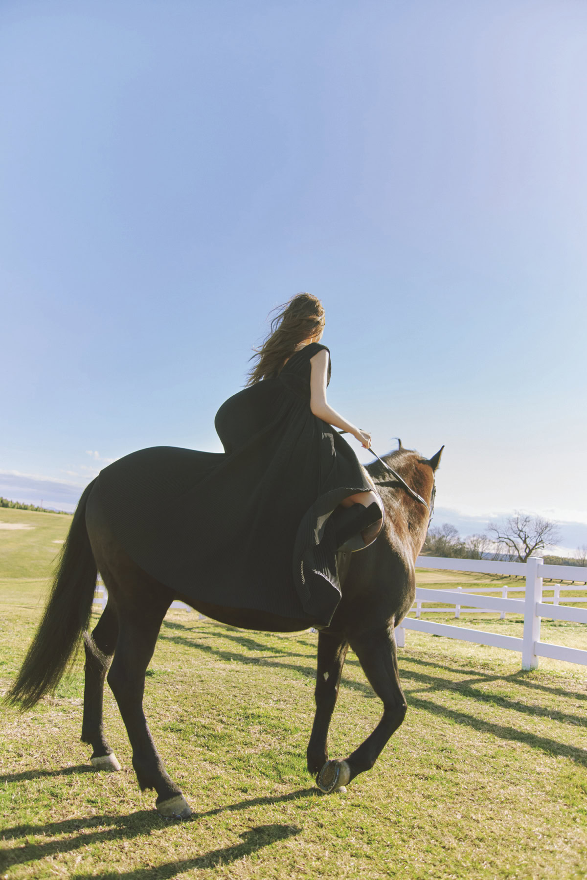 紗栄子とお馬さん