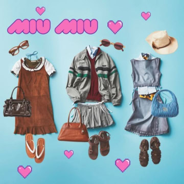 【MIU MIU】着崩しや違和感をプラス♡ ファッションムードを象徴する最新コーデ3選【スタイリストゆりかでんの今月のディグりもの!】