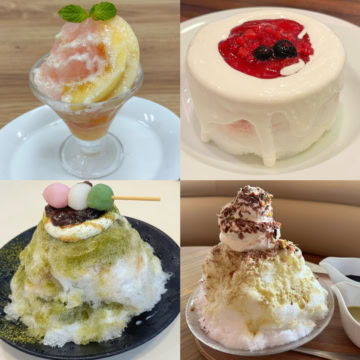 【ファミレスの本気】残暑に食べたい絶品かき氷4選!ドバイチョコ・ケーキ型・抹茶黒蜜・桃パルフェの実力を実食レポ