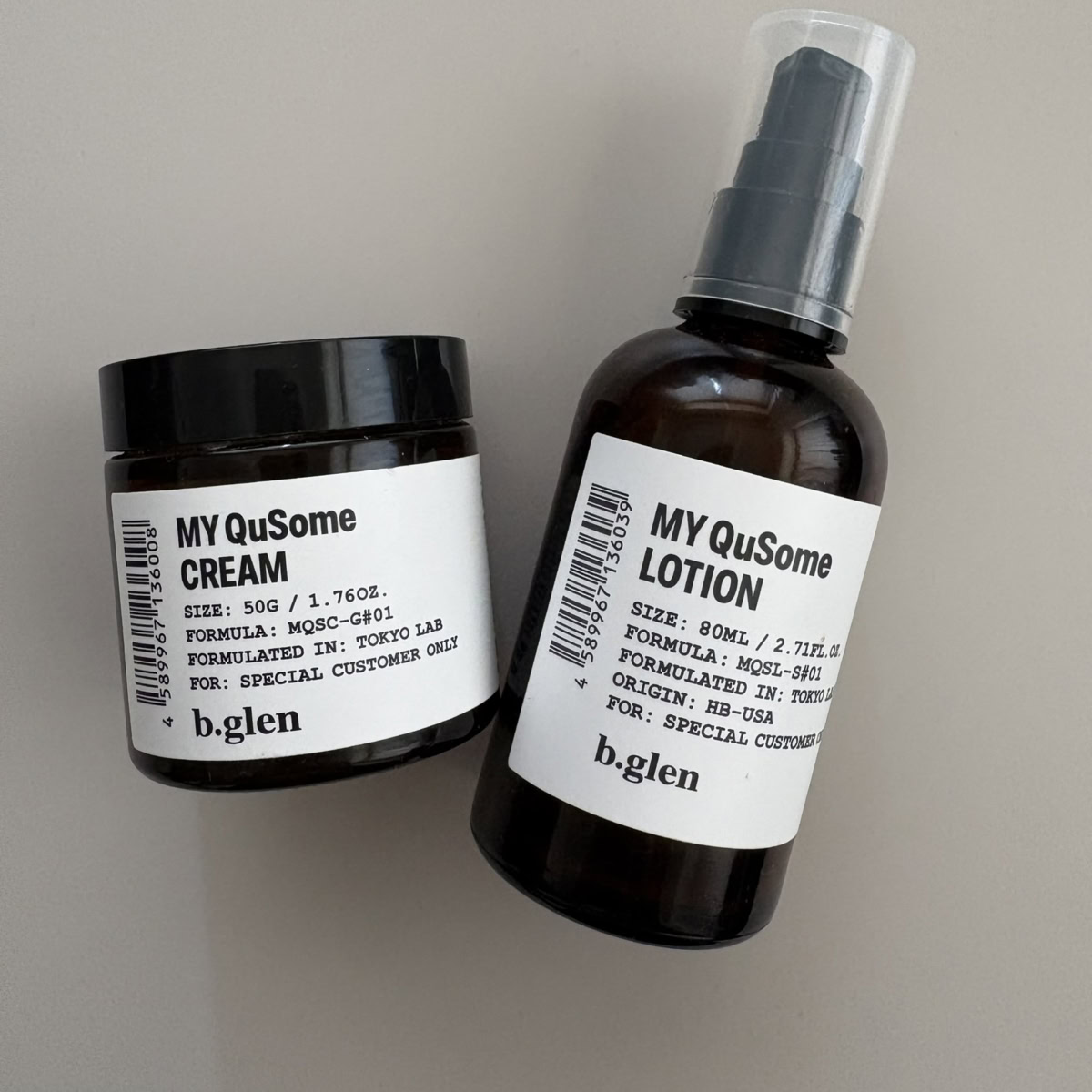 ビバリーグレンラボラトリーズ MY QuSome ローションとクリーム