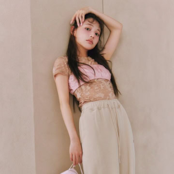 盛れるトップスで夏のレイヤードコーデ2選！ “きれいにまとめ過ぎない”が今っぽい♡【ちぃぽぽ】