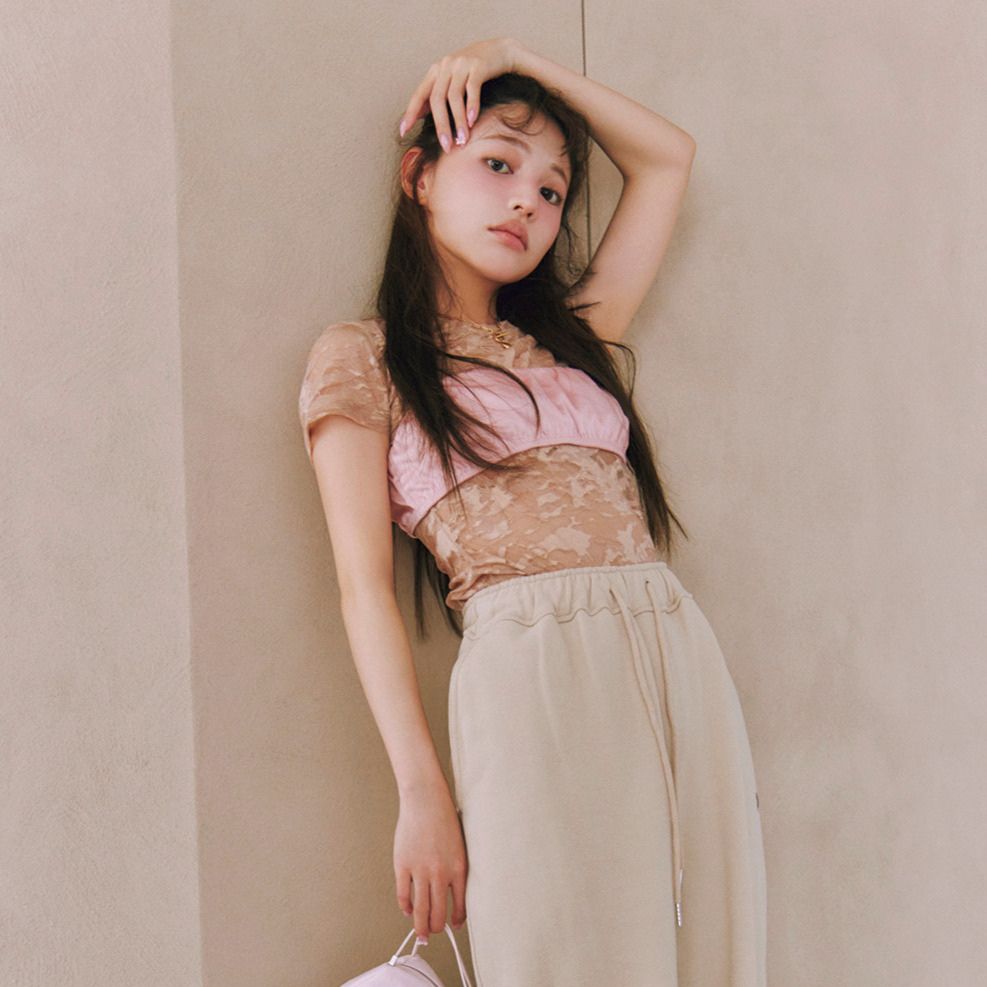 盛れるトップスで夏のレイヤードコーデ2選！ “きれいにまとめ過ぎない”が今っぽい♡【ちぃぽぽ】