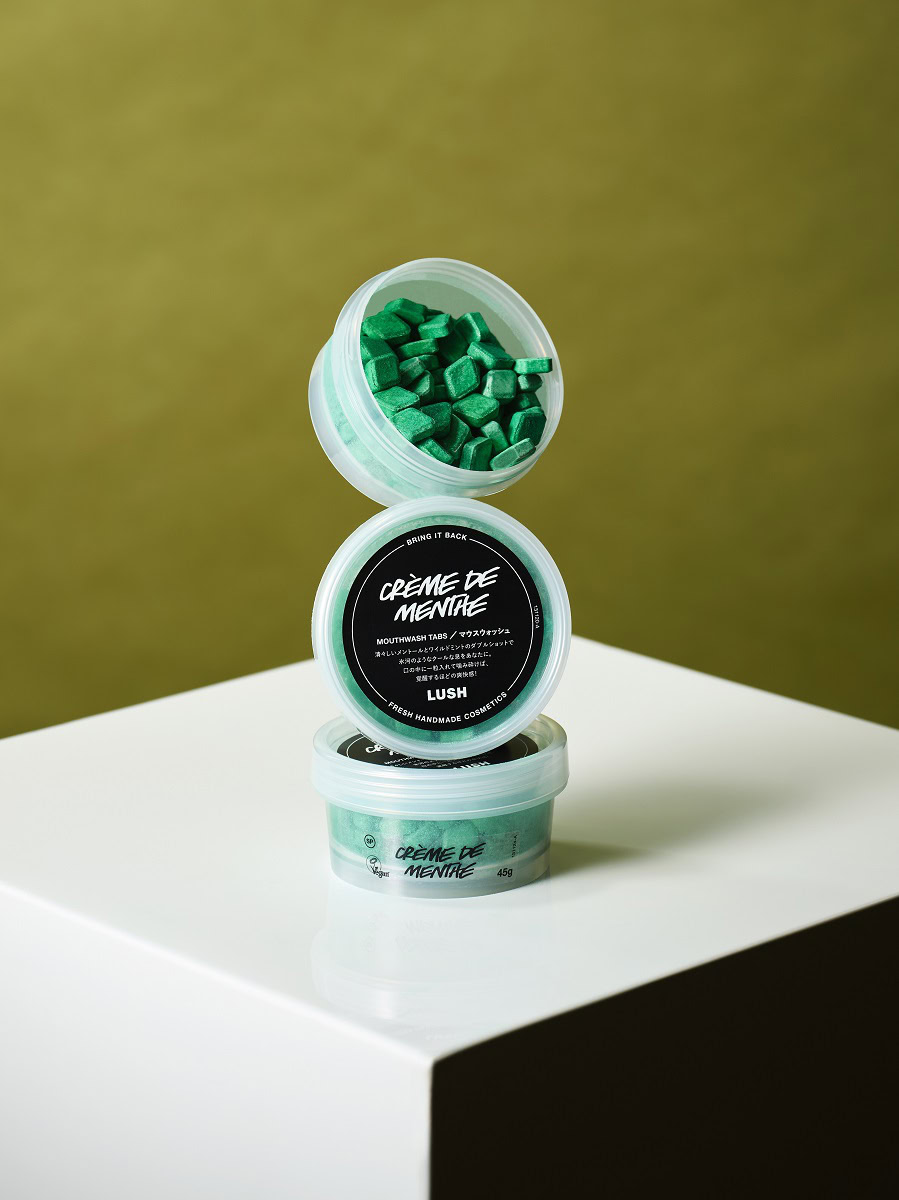 LUSHのタブレット型マウスウォッシュ クレームドマント