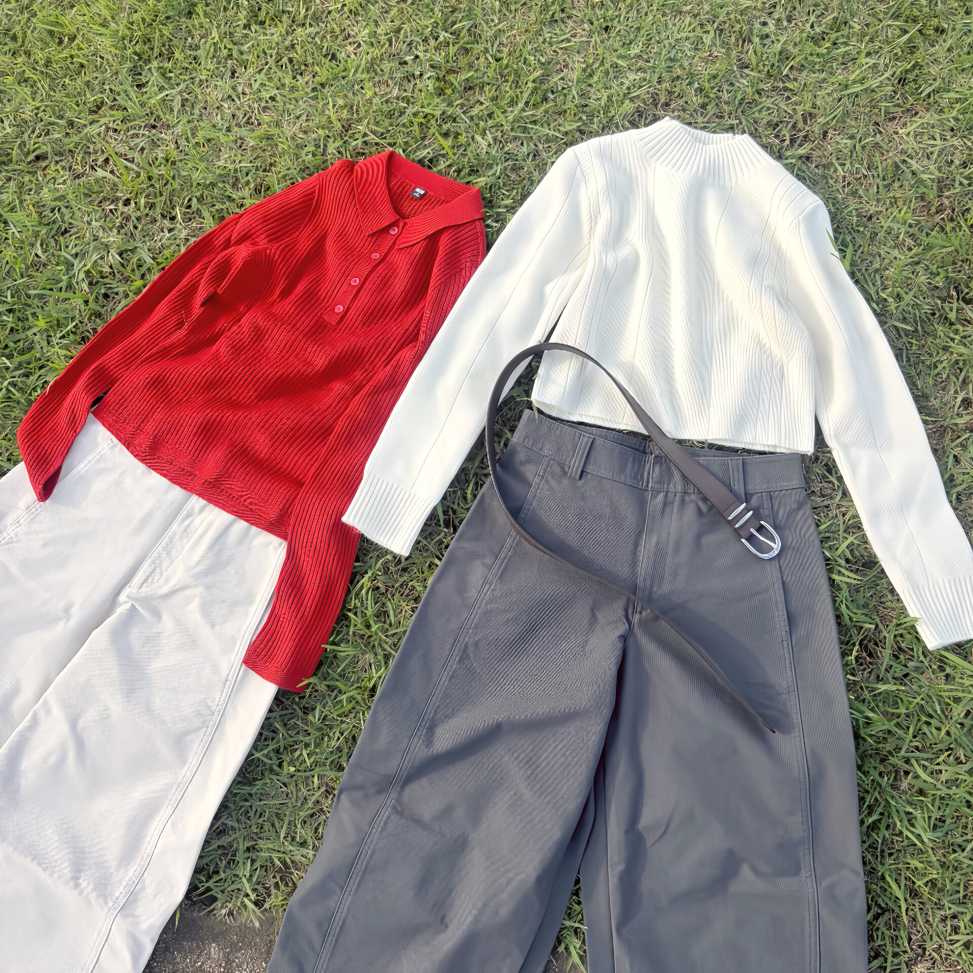 ユニクロ「ジャージーバレルレッグパンツ」新色