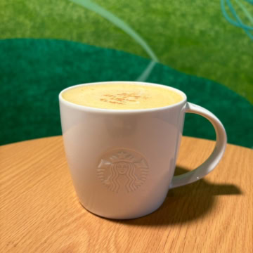 スタバ　パンプキン スープチーノ®