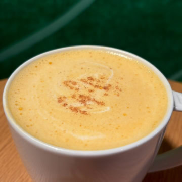 スタバ　パンプキン スープチーノ®