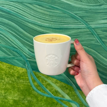 スタバ　パンプキン スープチーノ®