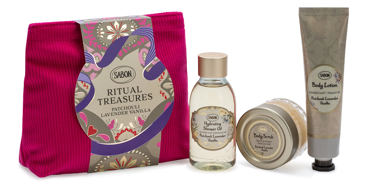 トレジャーギフト パチュリ・ラベンダー・バニラ ¥4,950(SABON)※予約販売なし