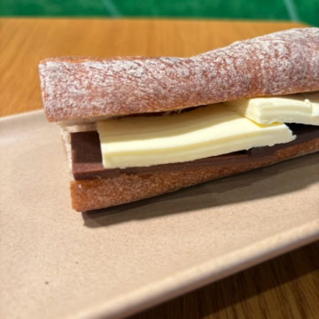 2種のチョコレート＆バター スターバックス バゲットサンド