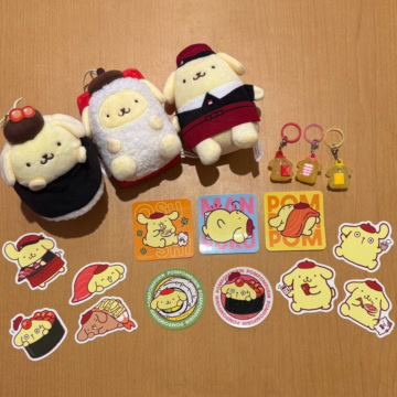 【ポムポムプリン】がスシローと初コラボ♡ 激かわ限定グッズを全部見せ!