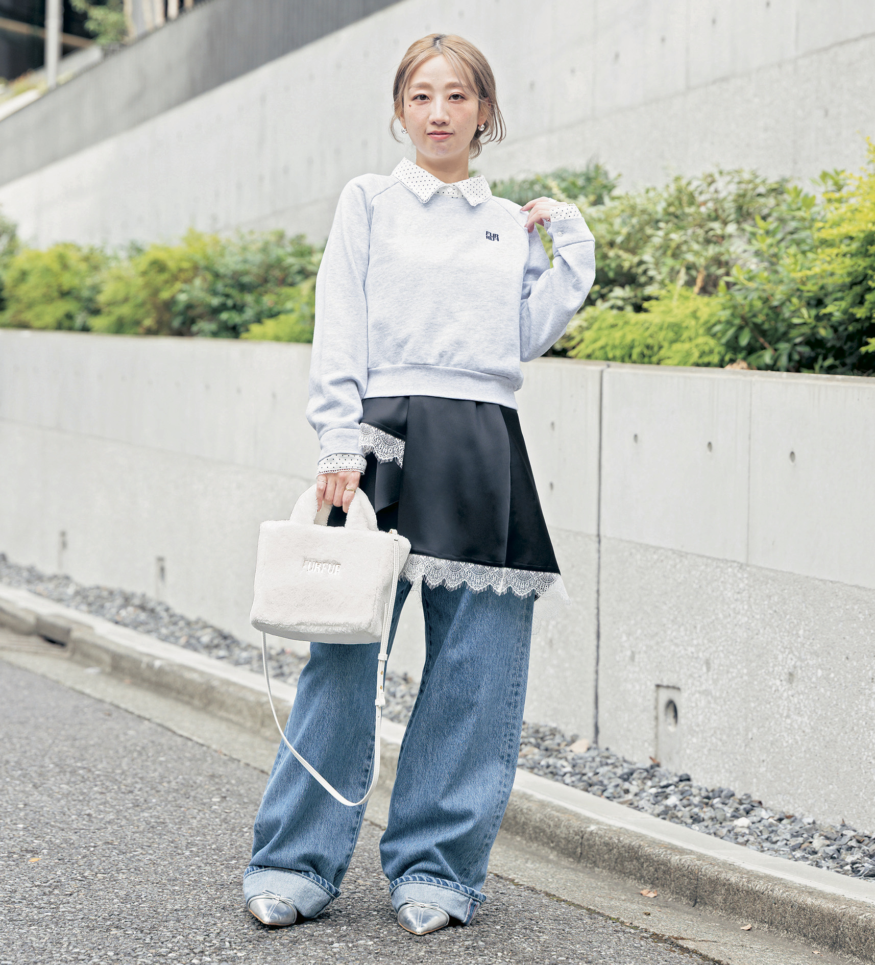 ファー＆ボアバッグスナップ