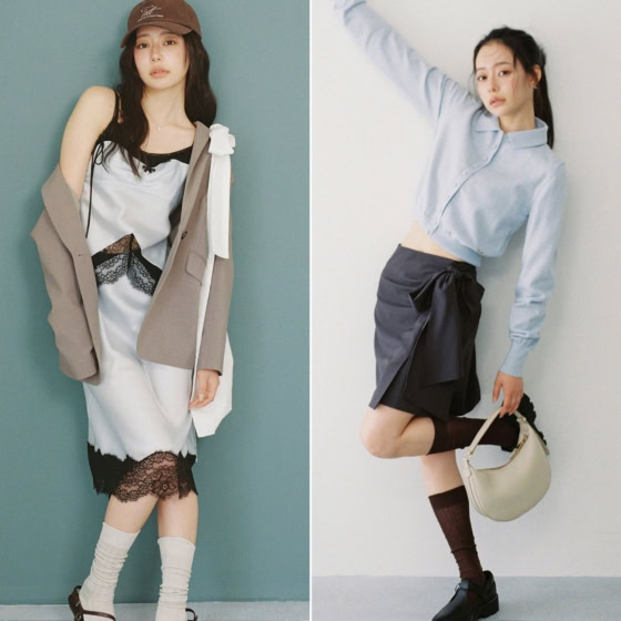 【なごみ】秋も肌見せ♡「ミニスカ」や腹チラ「色っぽキャミワンピ」など旬コーデ4選