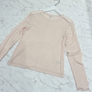 GU　ソフトシアークルーネックT(長袖)