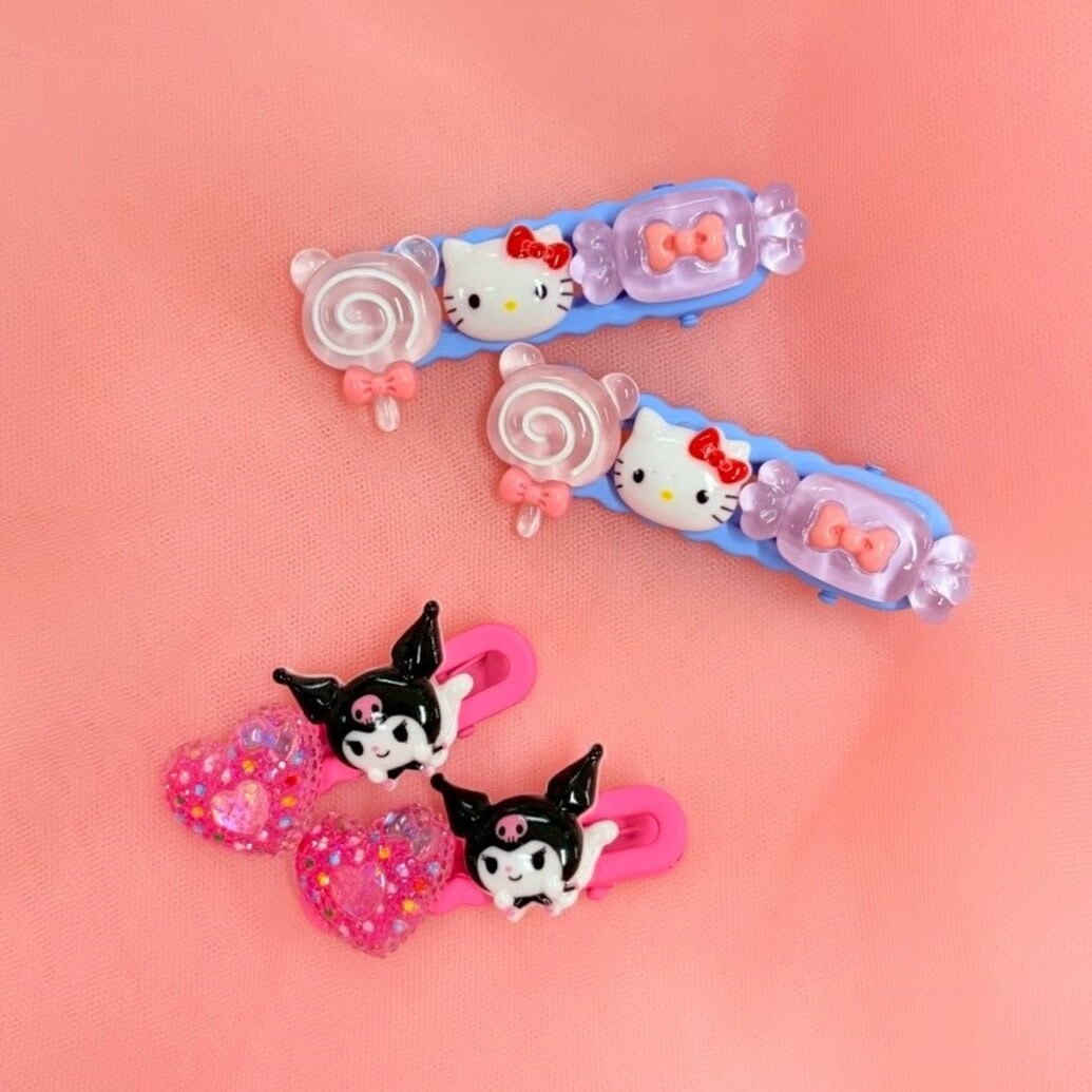 ハローキティ、クロミ　ヘアクリップ