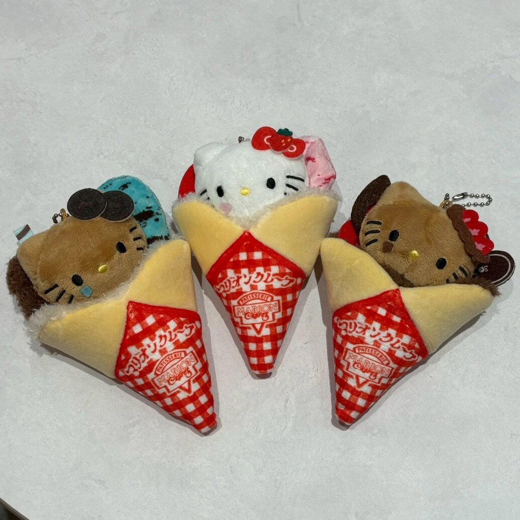 マリオンクレープ × HELLO KITTY　ぬいぐるみチャーム 