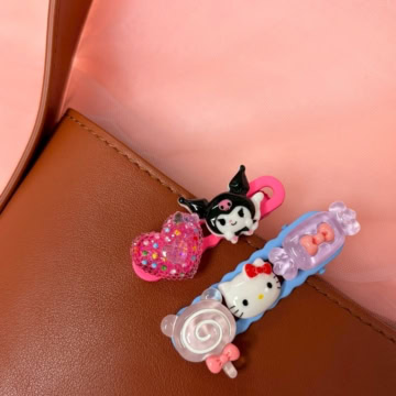 ハローキティ、クロミ　ヘアクリップ