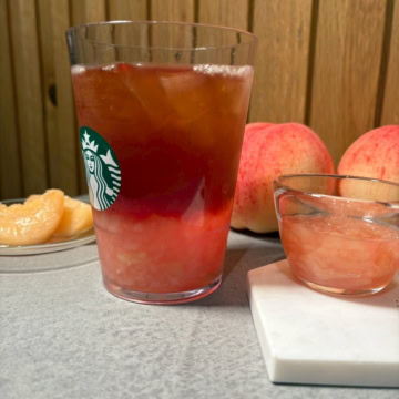 スタバ　クラフト ジューシー ピーチ ティー
