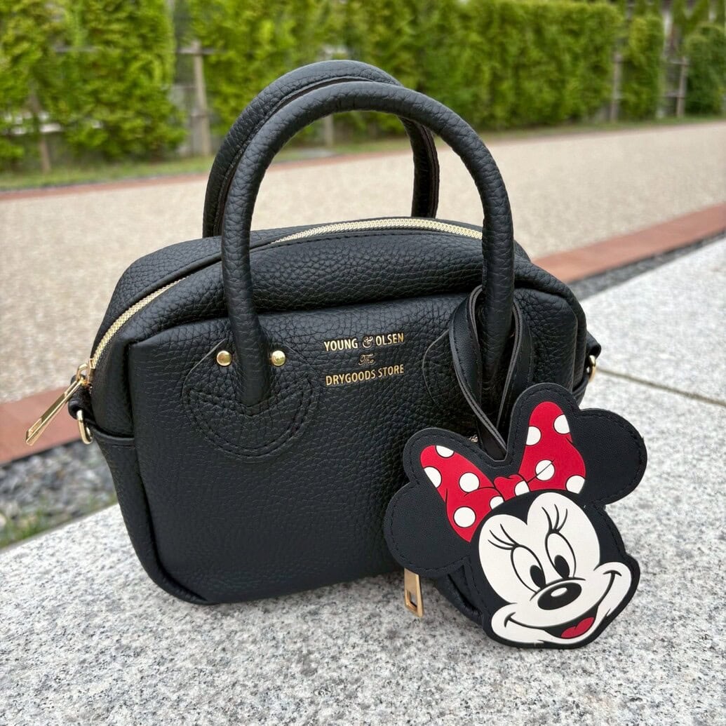 ディズニー×ヤングアンドオルセン　ミニーマウスデザイン　バッグ、チャームポーチ