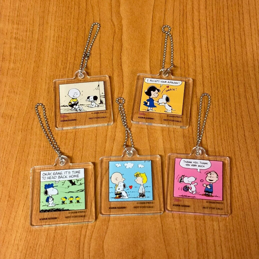 くら寿司×PEANUTS　クリアキーホルダー