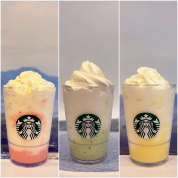 【スタバ新作】群馬限定ビバレッジ3種飲み比べ!上毛三山パステルカラーが可愛い♡