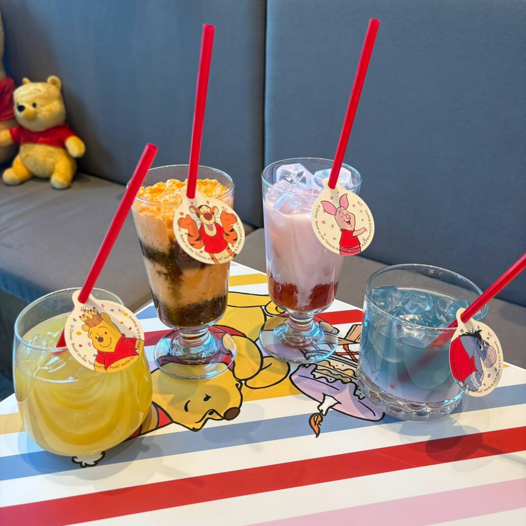 「くまのプーさん」OH MY CAFE　ドリンク