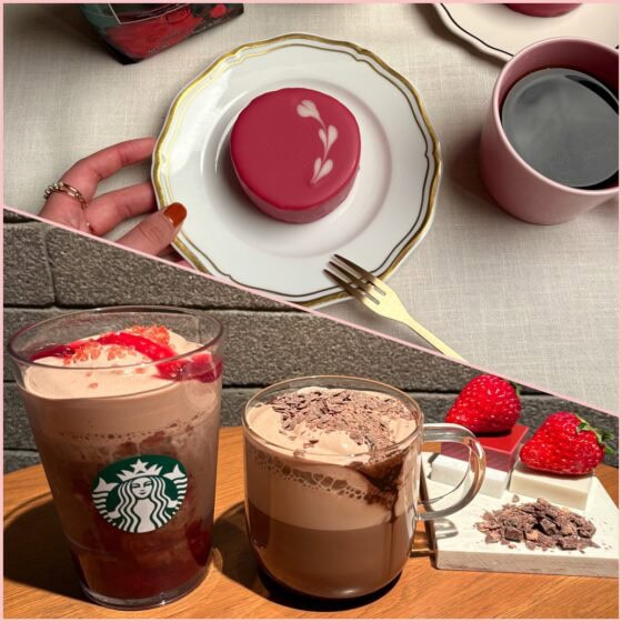 【スタバ新作】バレンタイン2026が大優勝！カカオ×いちごの贅沢フラペなど、ビバレッジ＆フードを全チェック！