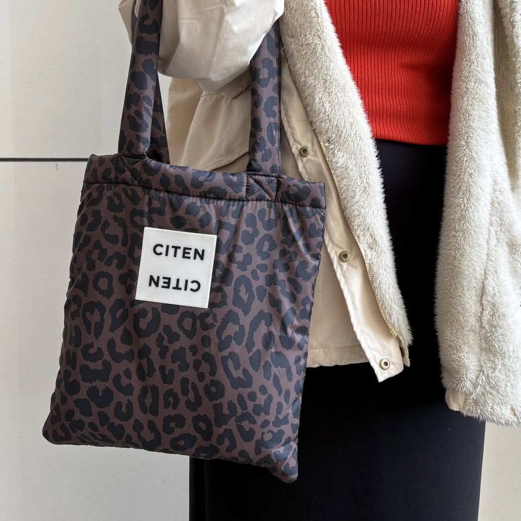 CITIN　スタイリスト金子綾さん監修レオパード柄パフィートート