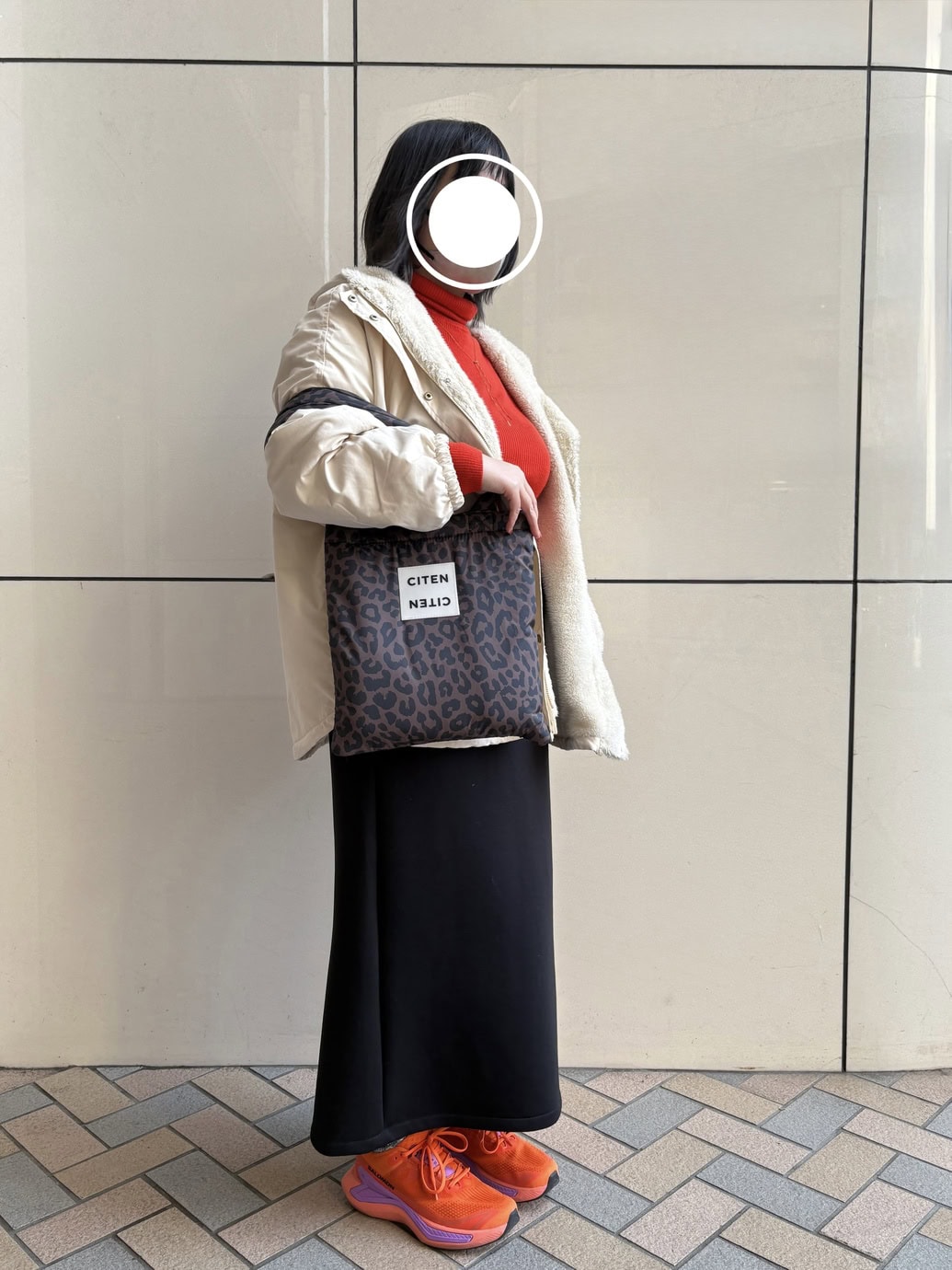 CITIN　スタイリスト金子綾さん監修レオパード柄パフィートート