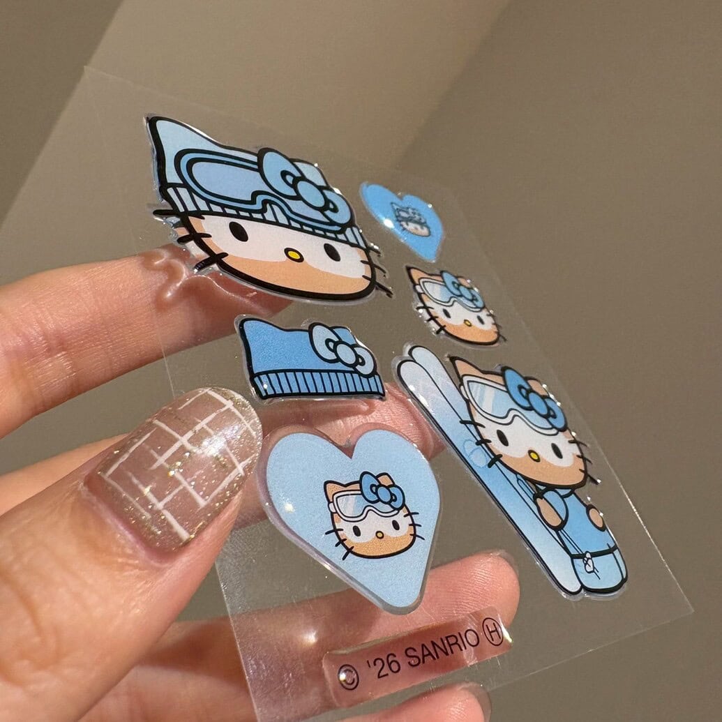 ぷっくりシール（水色）　