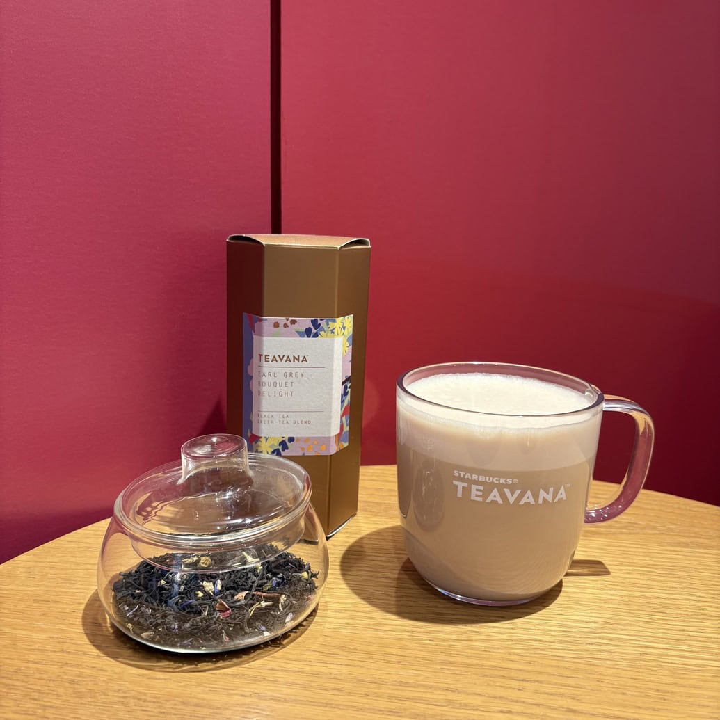 スタバ　アールグレイ ブーケ ディライト ティー ラテ（ノンシロップ カスタマイズ）