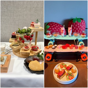 銀座　渋谷　苺　アフタヌーンティー