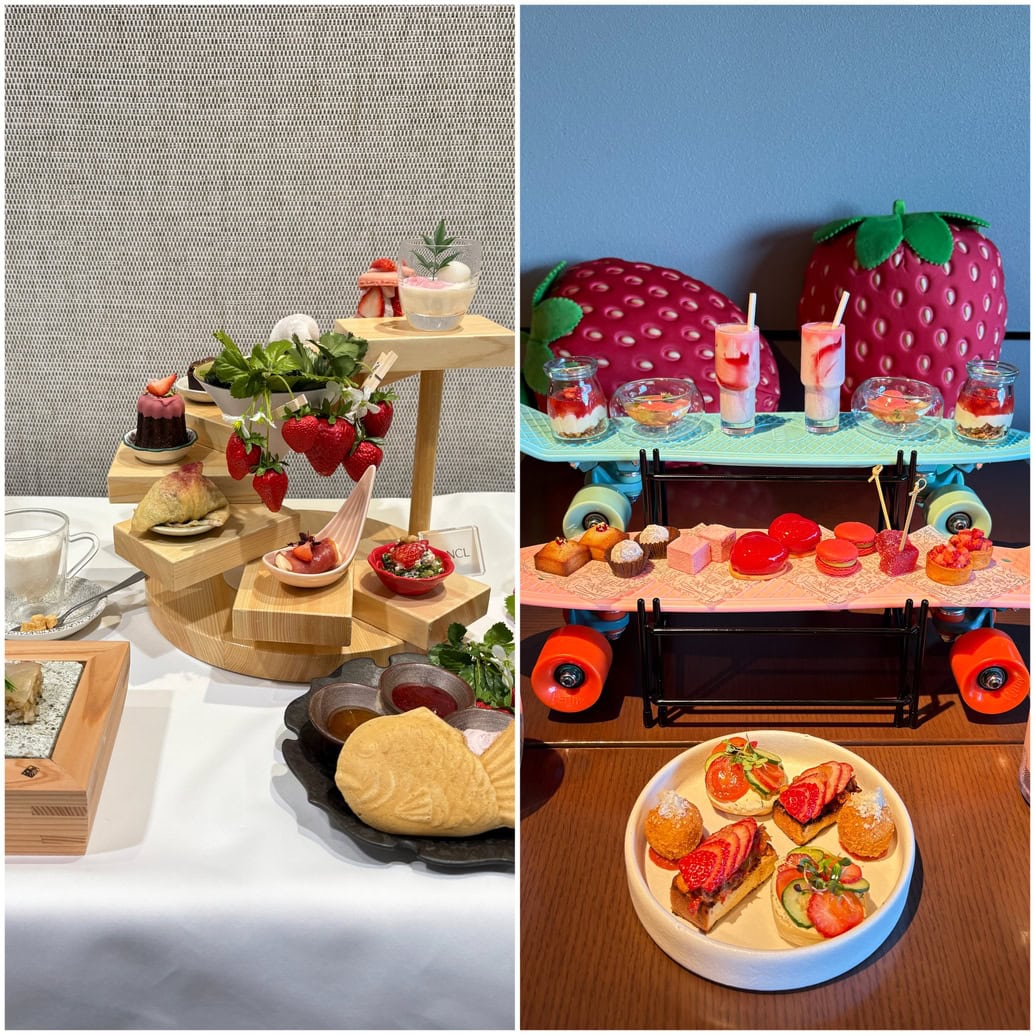 銀座　渋谷　苺　アフタヌーンティー