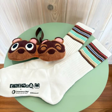 ファミリーマート×どうぶつの森　ソックス、タオルインポーチ