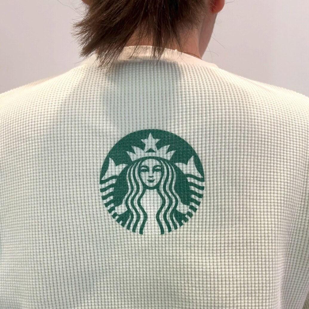 thisisneverthat starbucks L/S ワッフルTシャツ