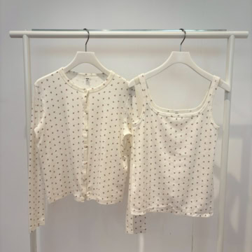 ユニクロ　ポインテールカーディガン／ポインテールタンクトップ