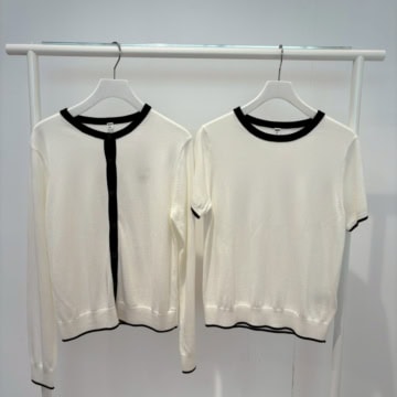 ユニクロ　UVカットクルーネックカーディガン／UVカットクルーネックセーター