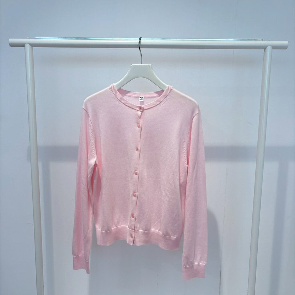 ユニクロ　UVカットクルーネックカーディガン