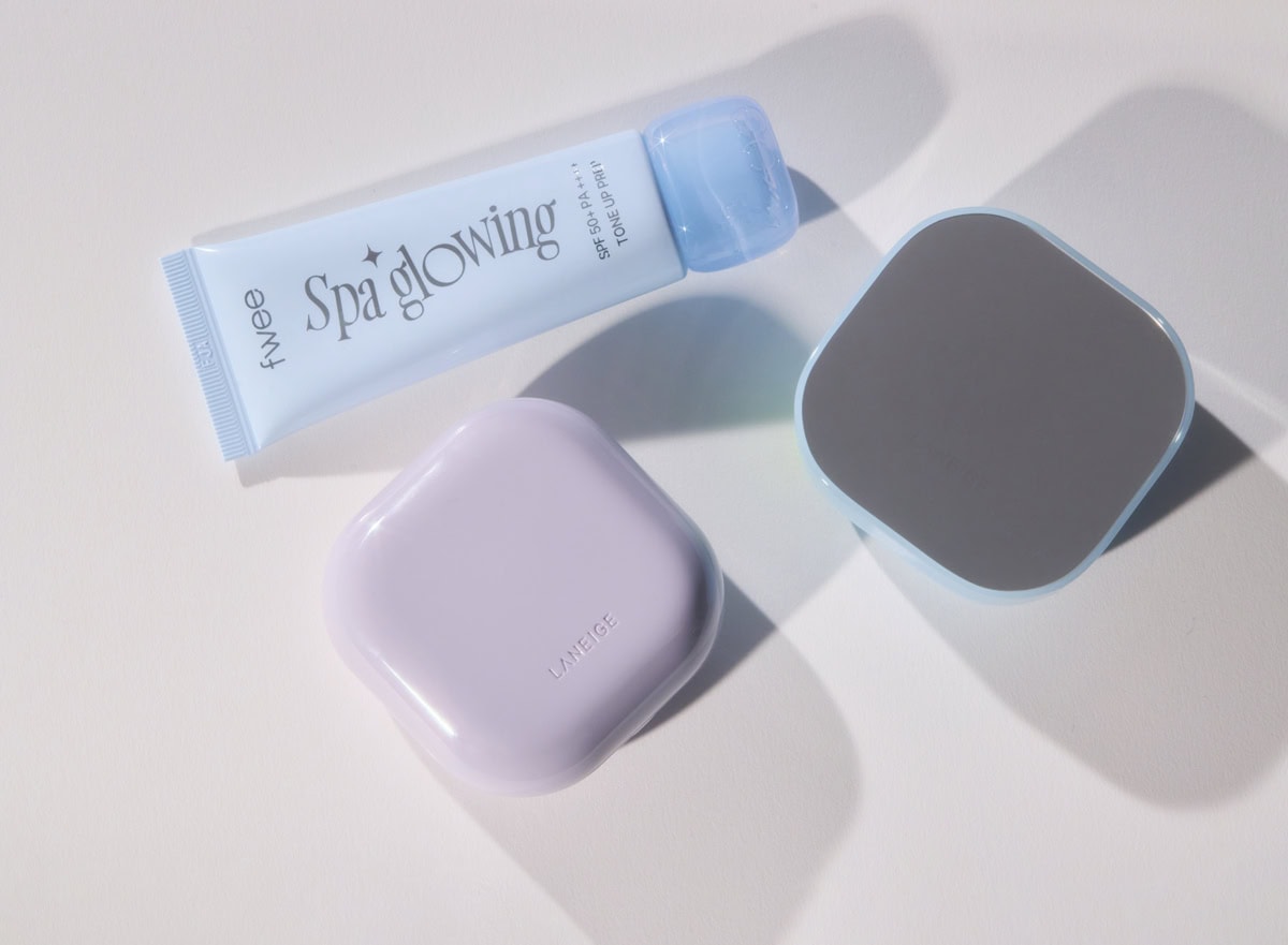 fweeのトーンアップ下地とLANEIGEのクッションファンデ。ツヤ肌で完成する2026年おしゃ盛りベースメイク