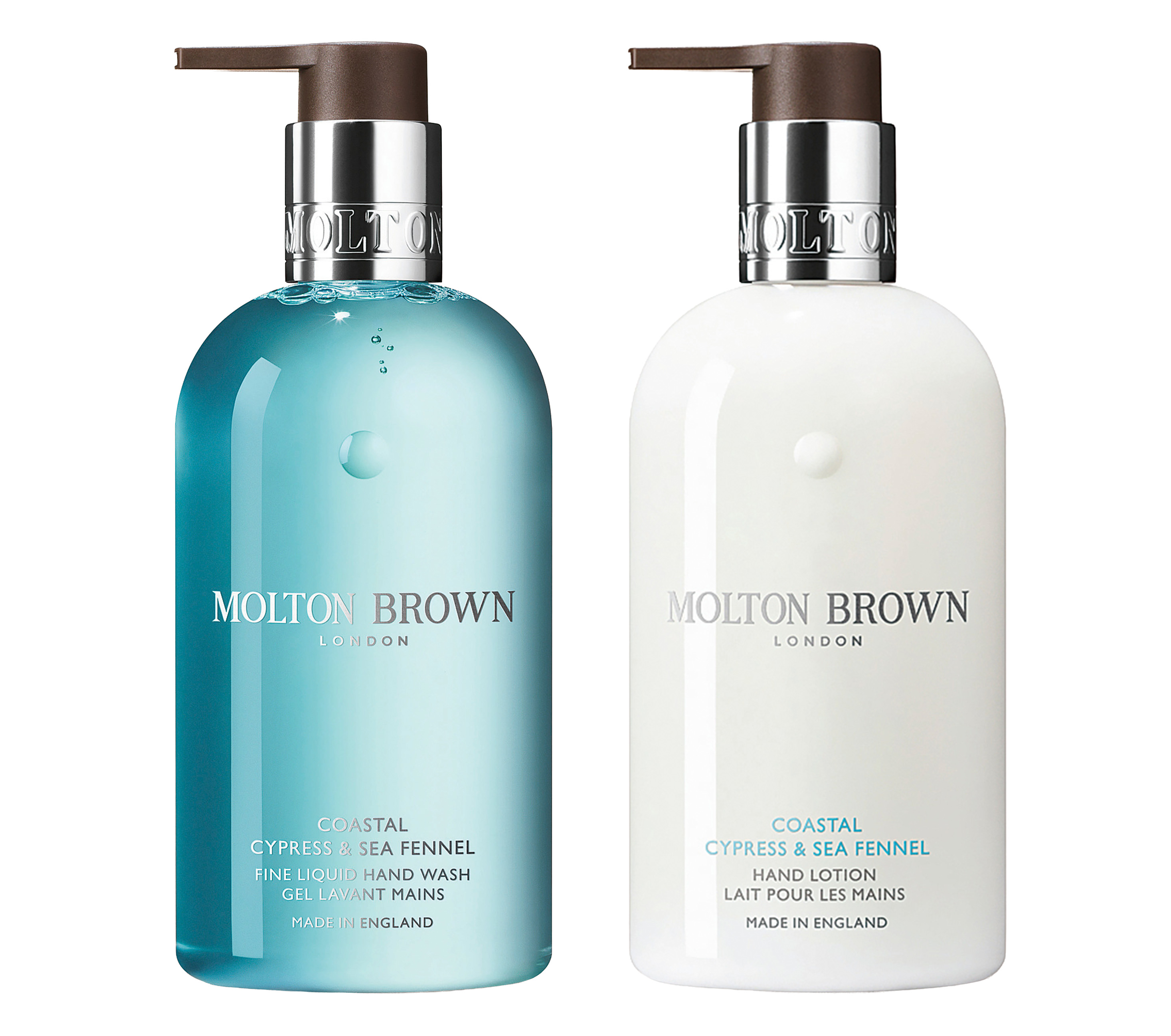 モルトンブラウンの、さわやかなマリンノートのハンドウォッシュ＆ローション