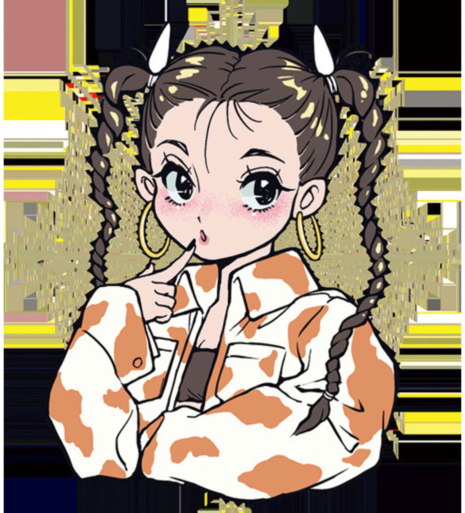 牡牛座の今月の運勢をイメージした、ぬくもりを感じるやさしい表情のイラスト