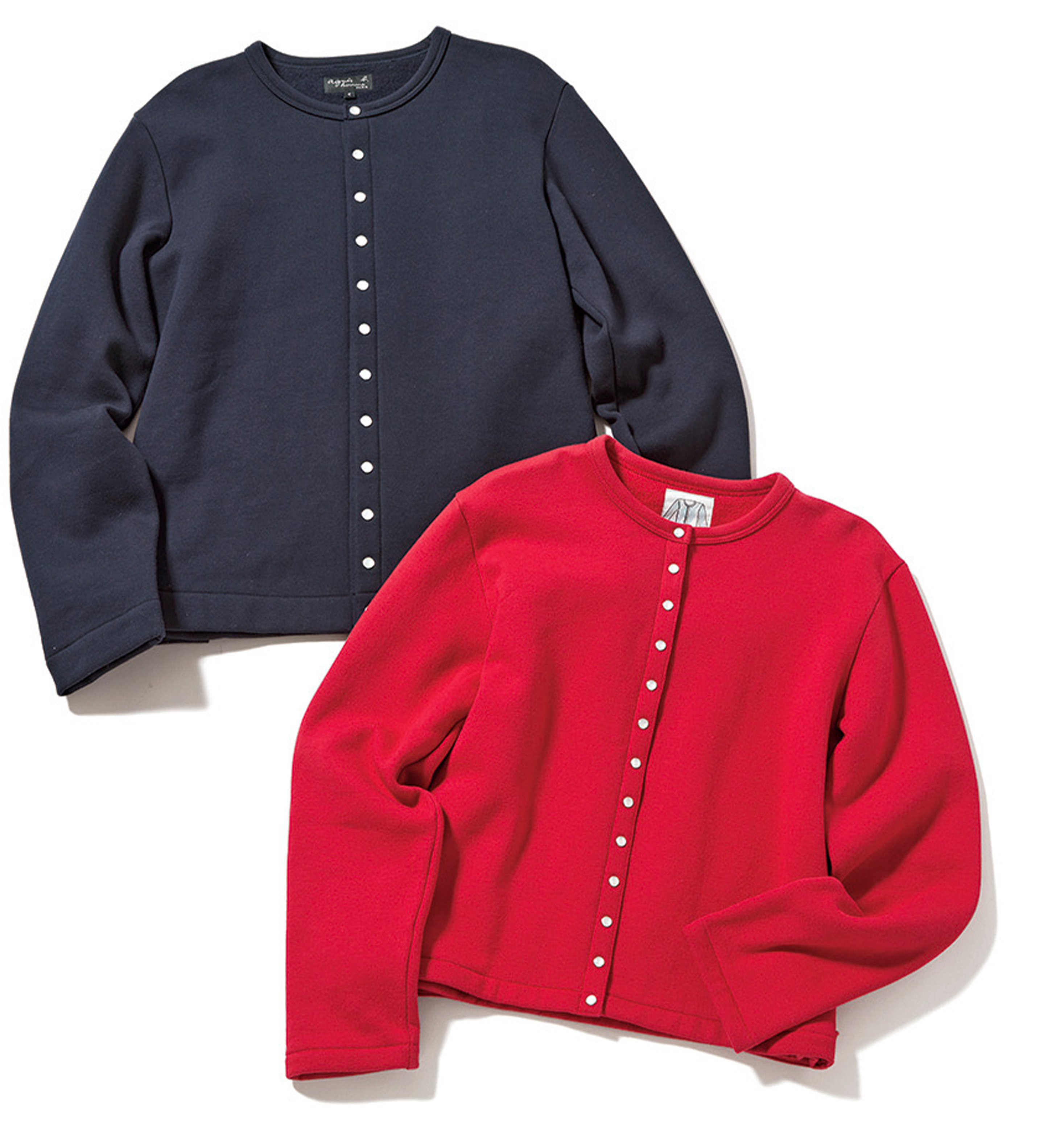 おそろいで着用できるアニエスベーのカーディガン