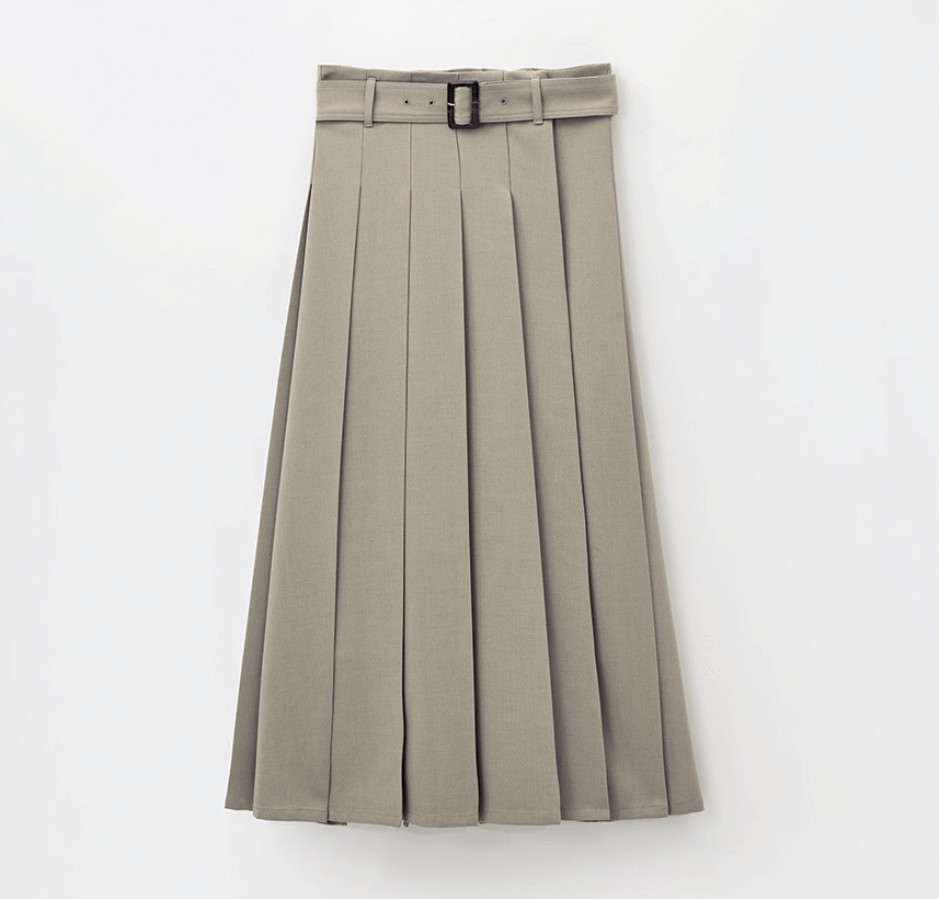 タイニーエデンのベルトつきスリットプリーツスカート