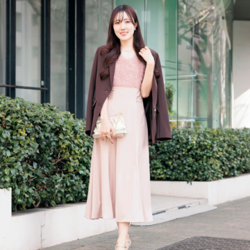 お呼ばれだけじゃもったいない♡ 「チュールワンピ」をON・OFF着倒す正解コーデ